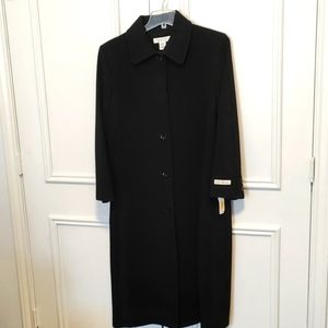 NEW, UNWORN Preston & York Women's Petite Black Lambs wool Peacoat
